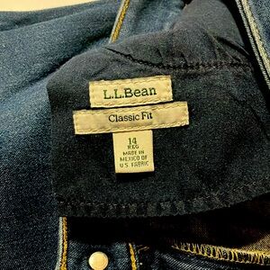 L.L. Bean side 14 flared women’s jeans